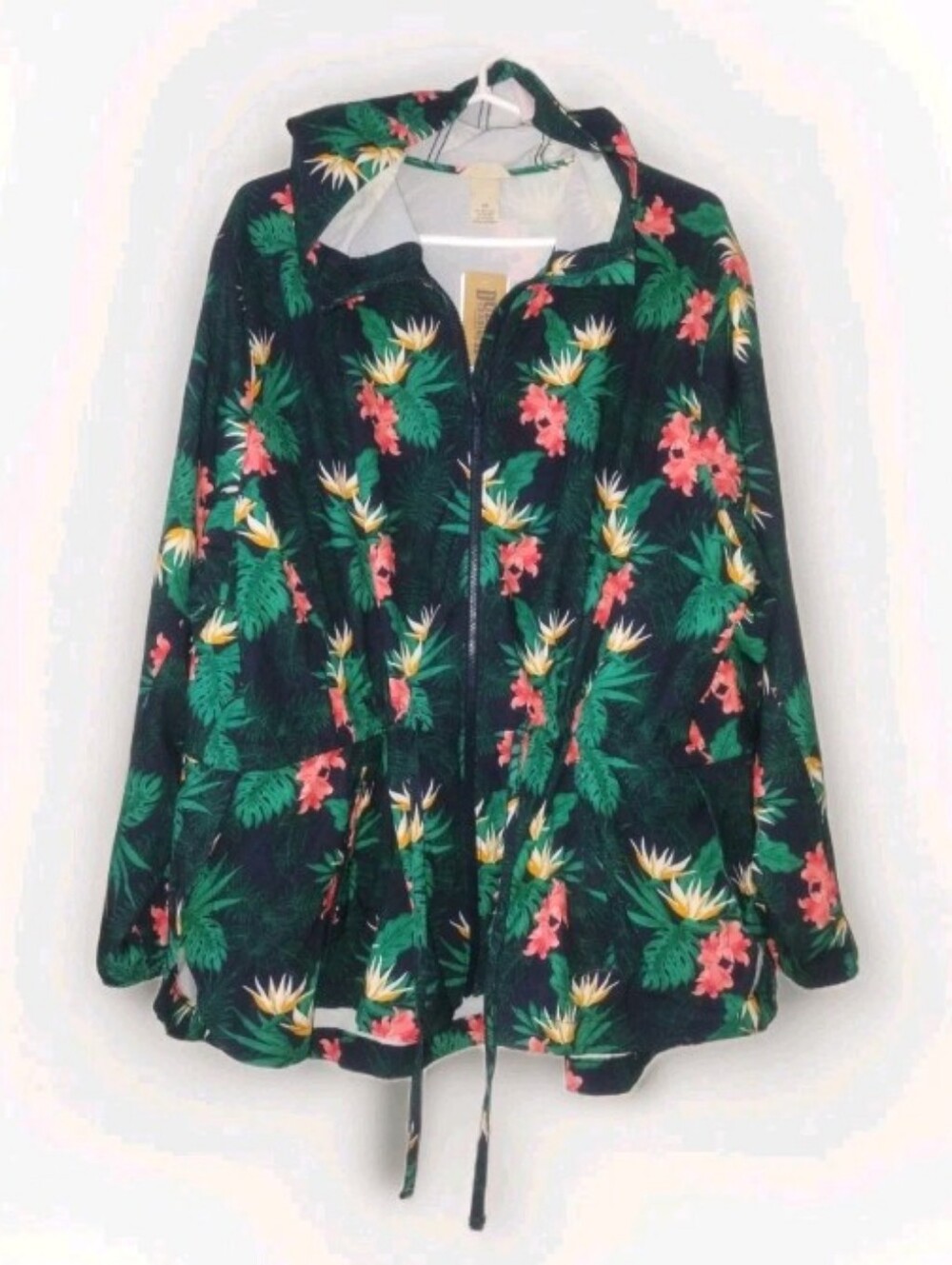 NWT Duluth Women's Plus Pier Genius Shirt Jacket In Tropical Floral